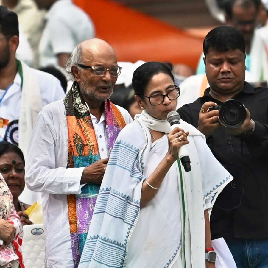 রংবেরঙের পোশাকে অগণিত মানুষ, একাধিক জায়ান্ট স্ক্রিন, তারকাদের মেলা